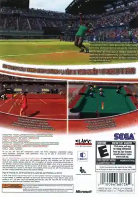 Virtua Tennis 2009 (USA) box cover back